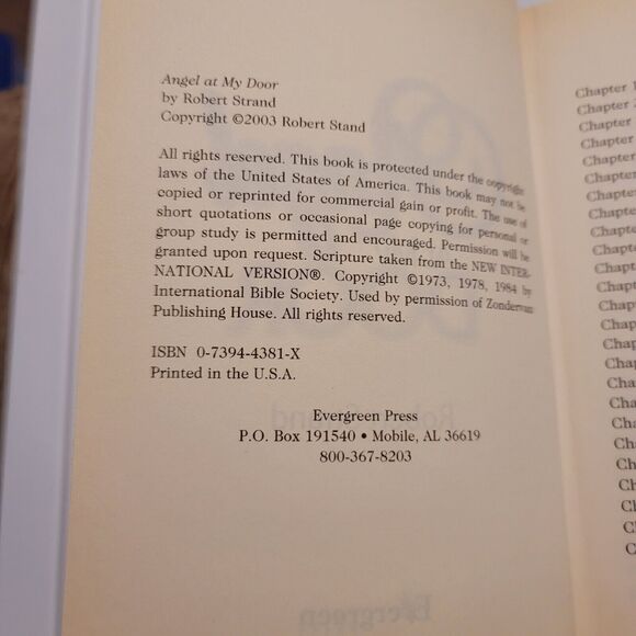 Angel At My Door Robert Strand Book Stories of Angel Encounters 2003 Hardcover - Picture 5 of 7